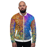 Luxe Soulstar Bright Lights Unisex Bomber Jacket