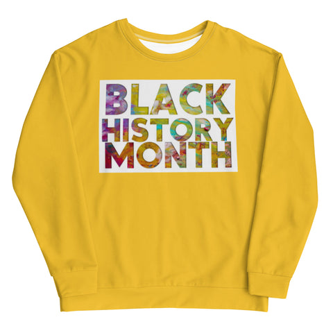 Yellow Black History Month Unisex Sweatshirt