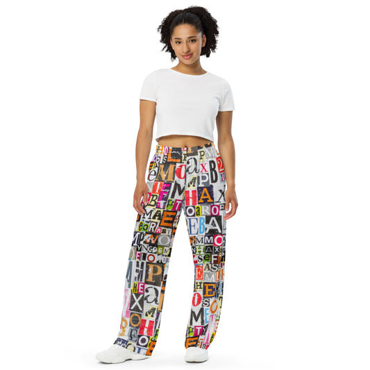 Soulstar 1984 Magazine Unisex Wide-leg Pants