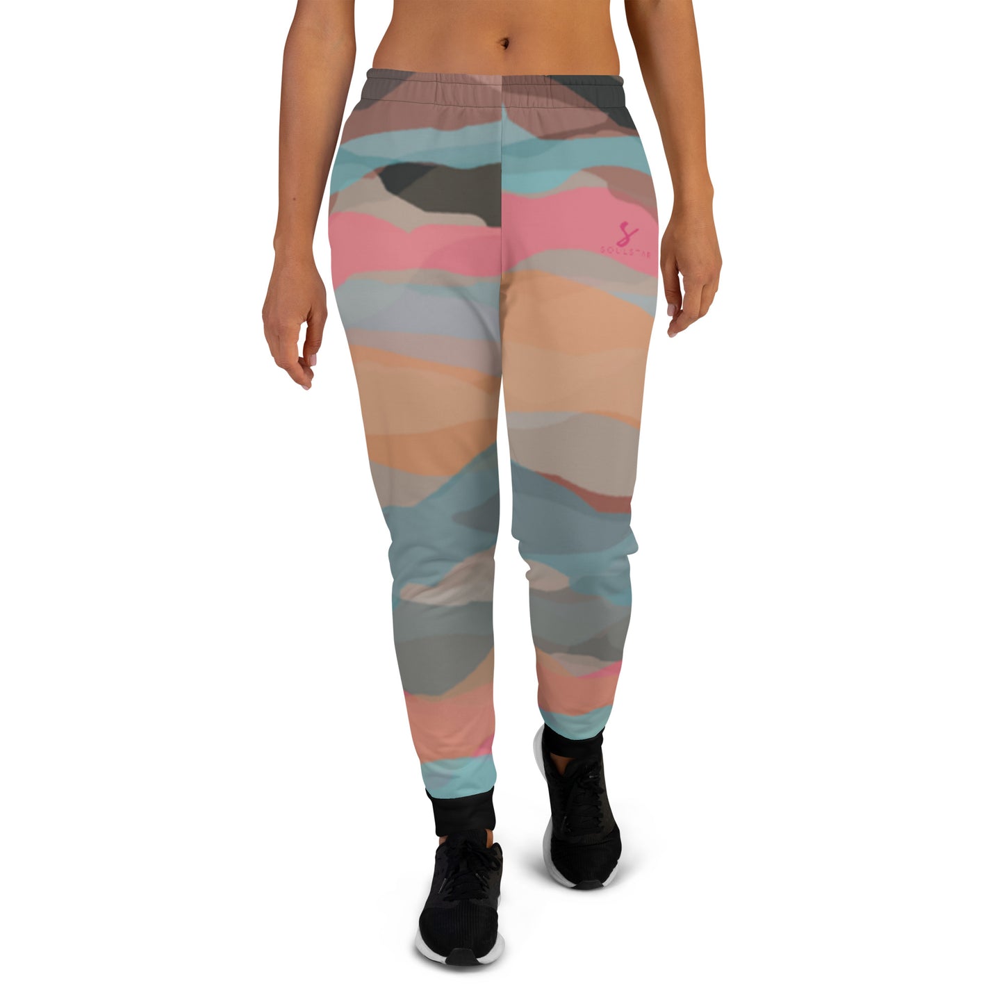 Luxe Soulstar Women's Multicolor Camo Joggers