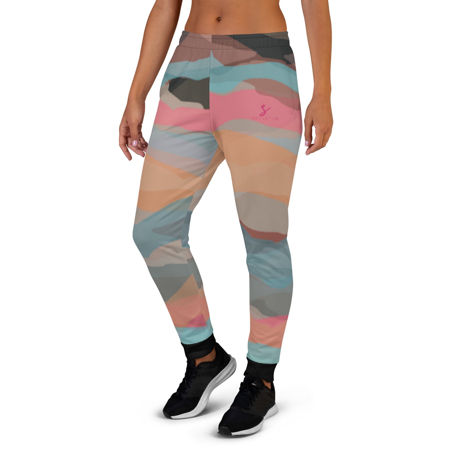 Luxe Soulstar Women's Multicolor Camo Joggers