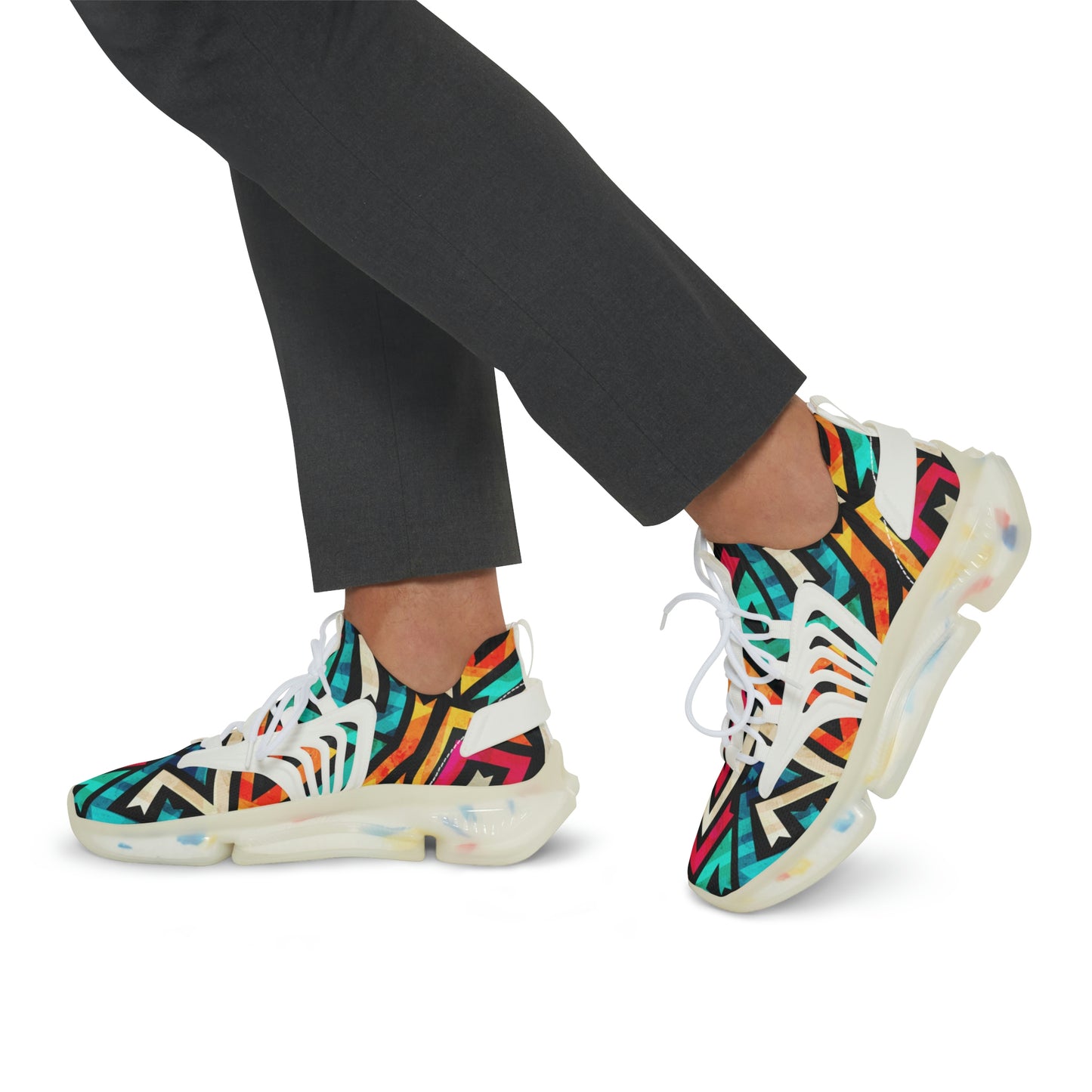 Luxe Soulstar Men's Grunge Mesh Sneakers