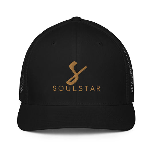 Luxe Soulstar Gold Closed-Back Trucker Cap