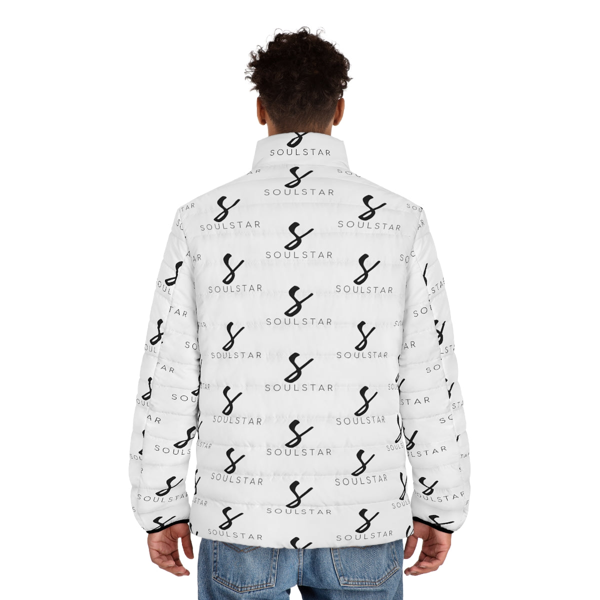 Luxe Soulstar Men's White Puffer Jacket