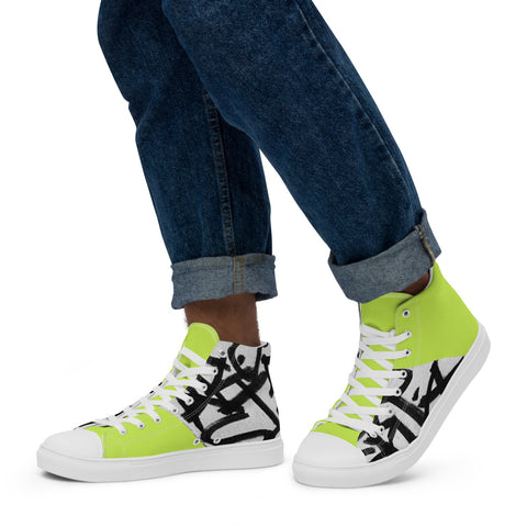 Classic Soulstar Doodle Men’s High Top Canvas Shoes