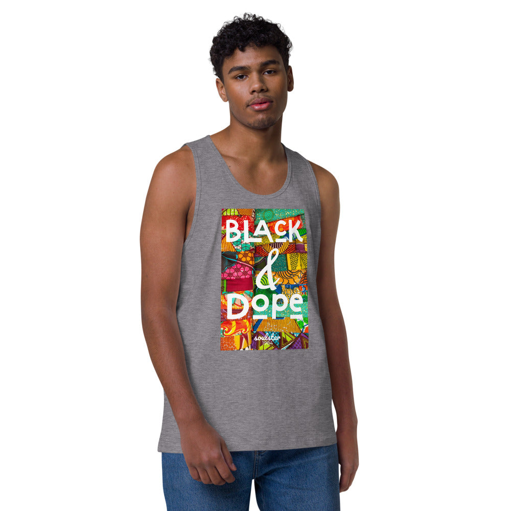 Men’s Black & Dope Premium Tank Top