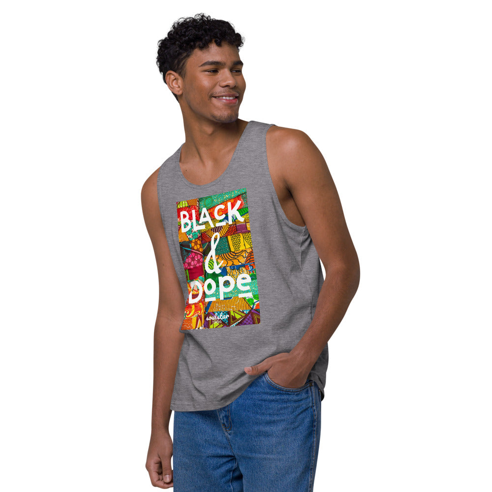 Men’s Black & Dope Premium Tank Top