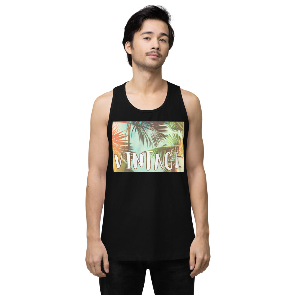 Classic Soulstar 1984 Men’s Vintage Palms Premium Tank Top