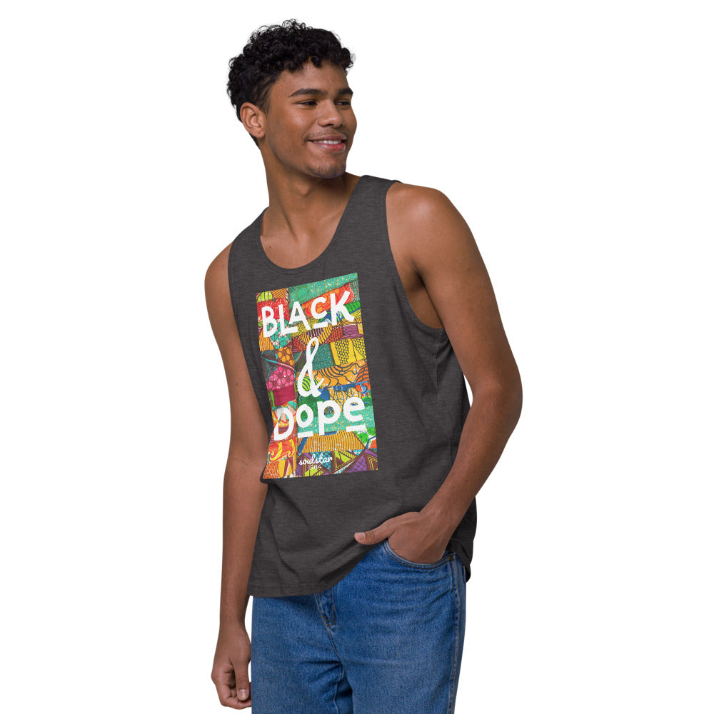 Men’s Black & Dope Premium Tank Top