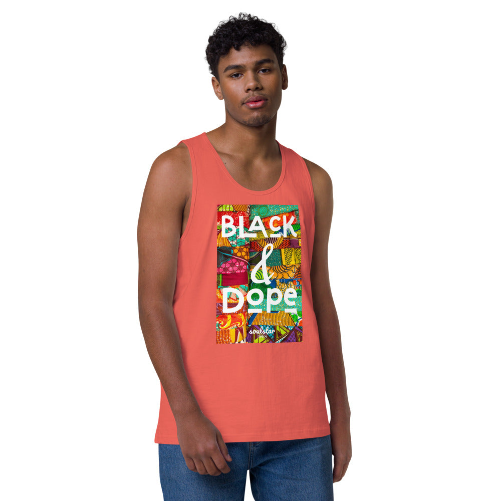 Men’s Black & Dope Premium Tank Top