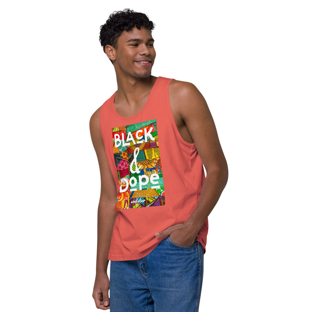 Men’s Black & Dope Premium Tank Top
