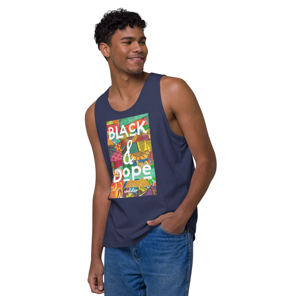 Men’s Black & Dope Premium Tank Top