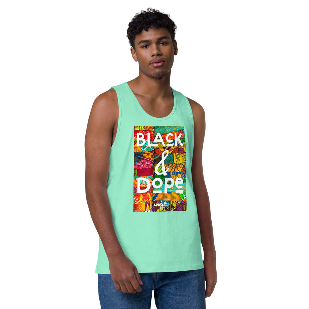 Men’s Black & Dope Premium Tank Top