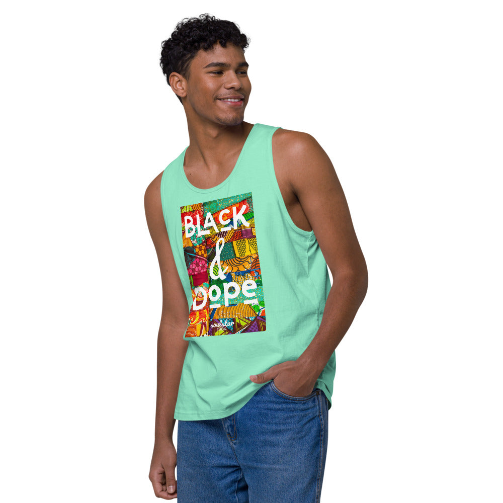 Men’s Black & Dope Premium Tank Top