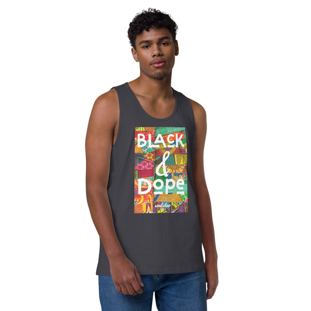 Men’s Black & Dope Premium Tank Top