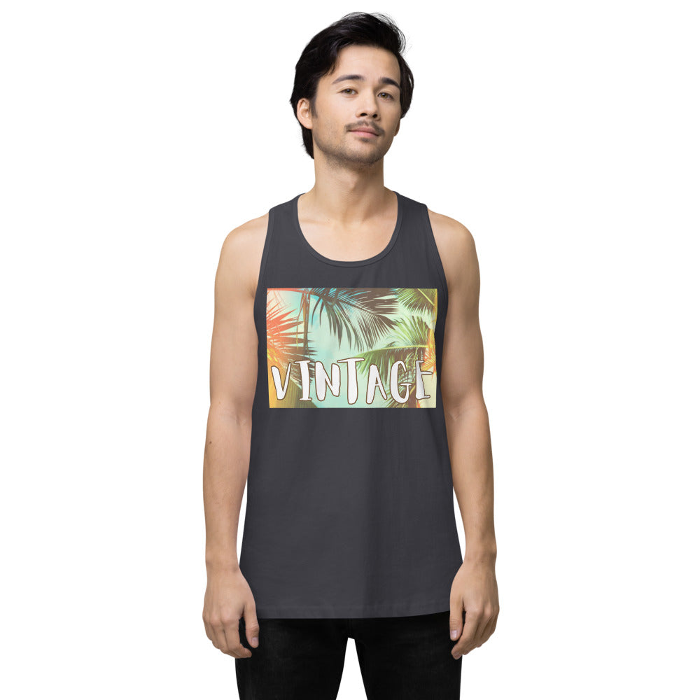 Classic Soulstar 1984 Men’s Vintage Palms Premium Tank Top