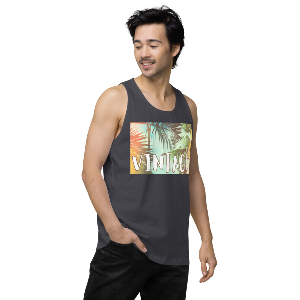 Classic Soulstar 1984 Men’s Vintage Palms Premium Tank Top