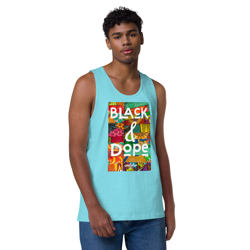 Men’s Black & Dope Premium Tank Top