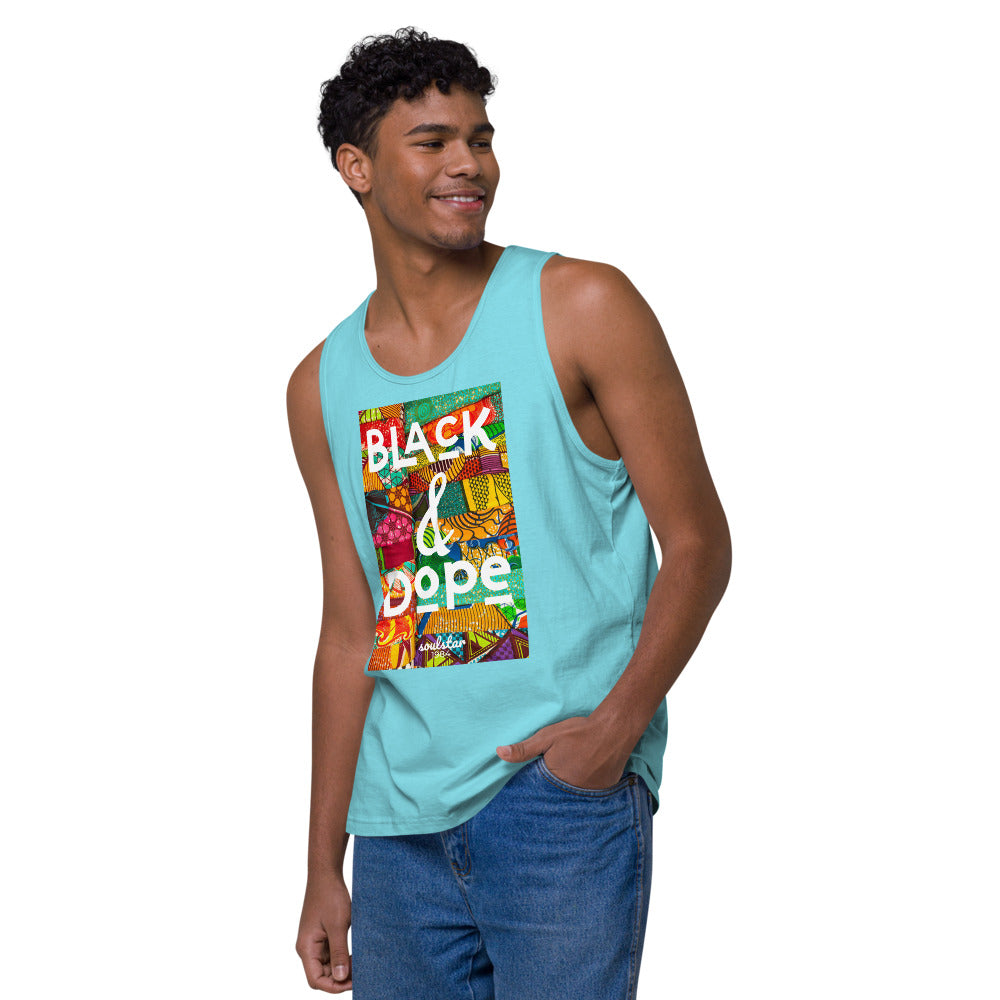 Men’s Black & Dope Premium Tank Top