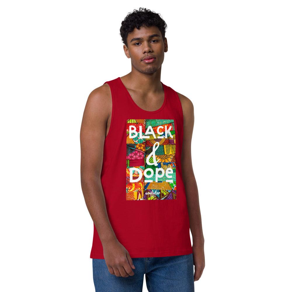Men’s Black & Dope Premium Tank Top