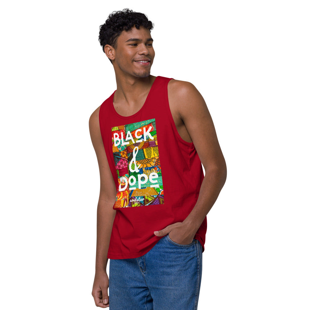 Men’s Black & Dope Premium Tank Top