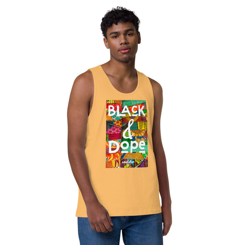 Men’s Black & Dope Premium Tank Top