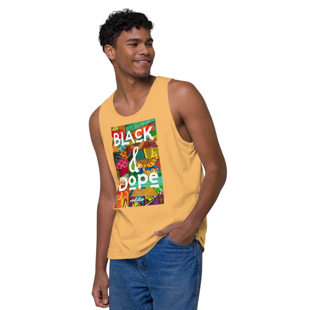 Men’s Black & Dope Premium Tank Top