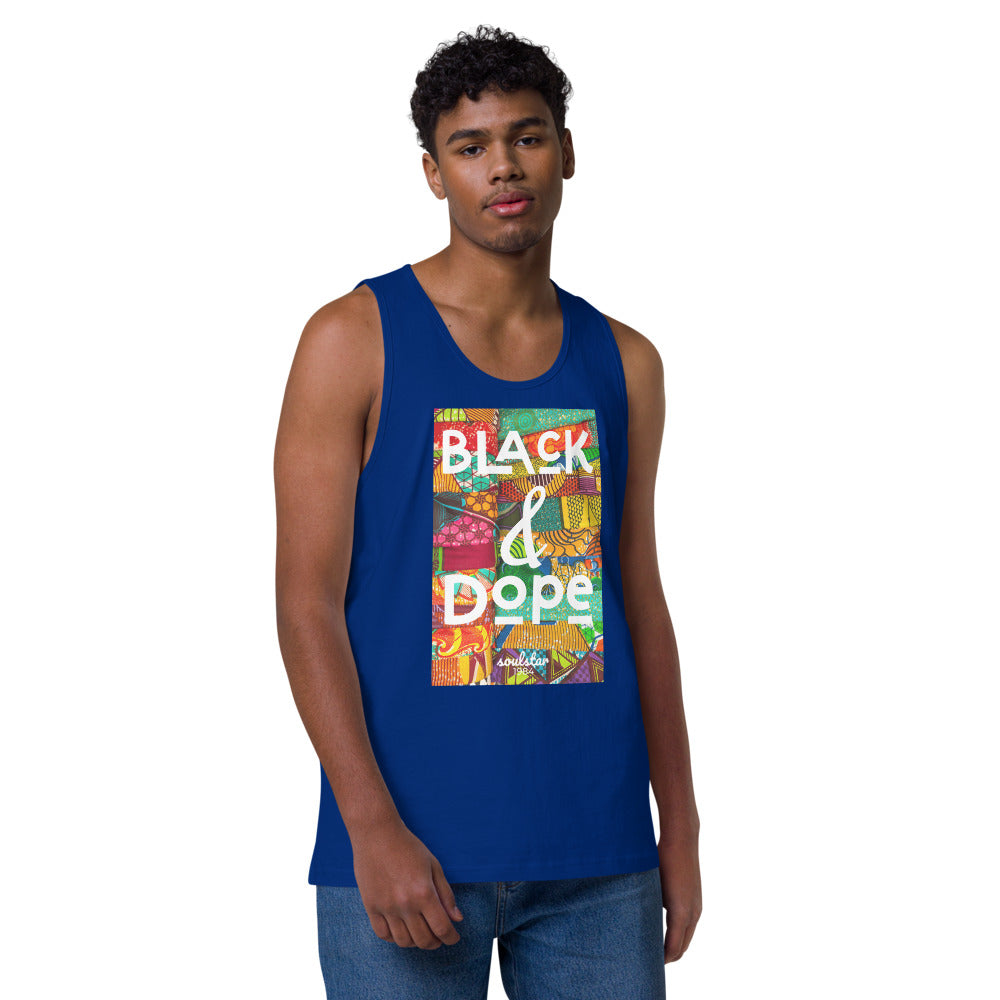 Men’s Black & Dope Premium Tank Top