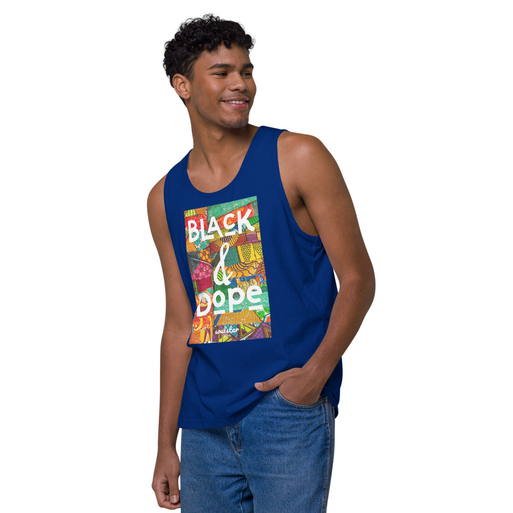 Men’s Black & Dope Premium Tank Top
