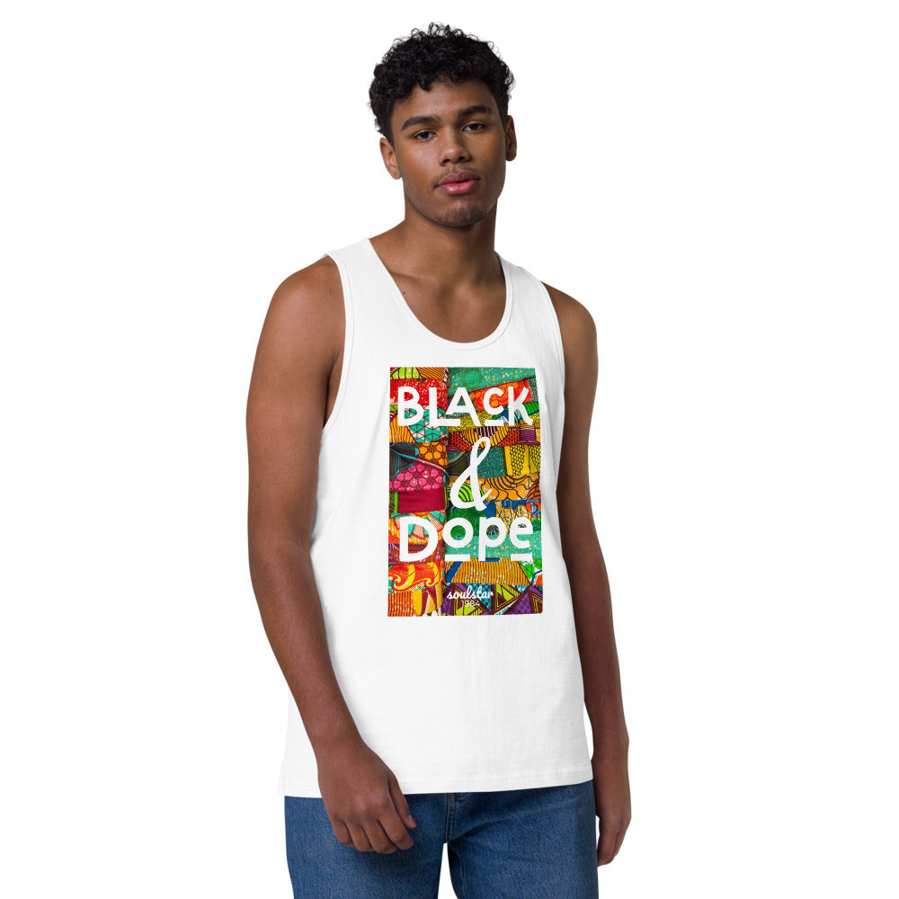 Men’s Black & Dope Premium Tank Top