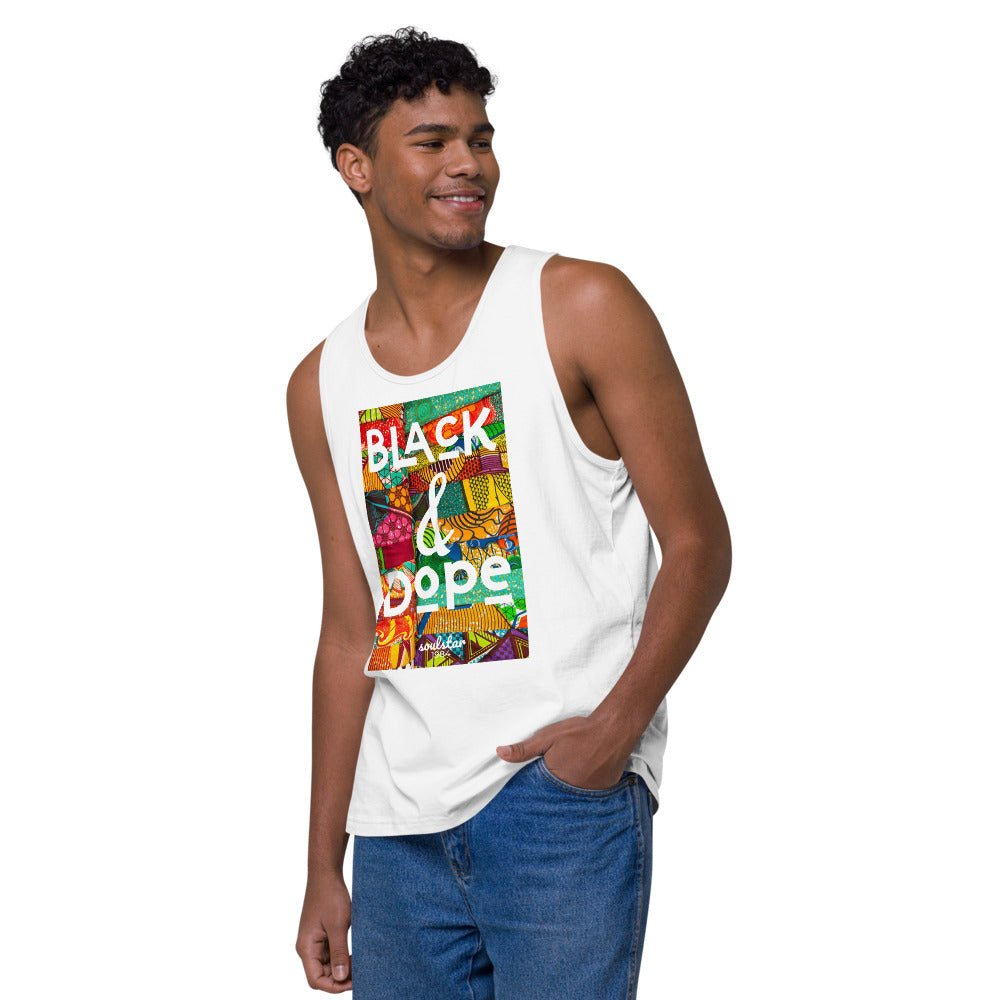 Men’s Black & Dope Premium Tank Top
