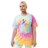 Luxe Soulstar Oversized Embroidered Tie-Dye T-Shirt