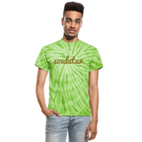 Classic Soulstar Unisex Tie Dye T-Shirt - spider lime green