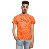 Classic Soulstar Unisex Tie Dye T-Shirt - spider orange