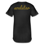 Classic Soulstar Men’s Long Body Urban Tee - black