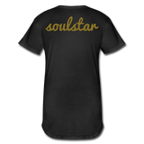 Classic Soulstar Men’s Long Body Urban Tee - black