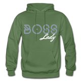 BOSS Lady Heavy Blend Adult Hoodie - military green
