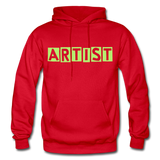ARTIST Heavy Blend Adult Hoodie - red
