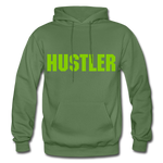 HUSTLER Heavy Blend Adult Hoodie - military green