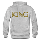 KING Heavy Blend Adult Hoodie - heather gray