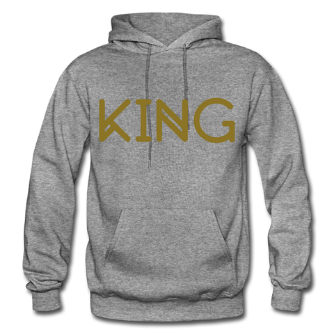 KING Heavy Blend Adult Hoodie - graphite heather