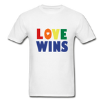 LOVE WINS Adult T-Shirt - white