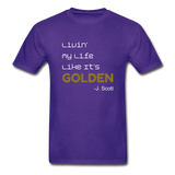 GOLDEN Adult T-Shirt - purple