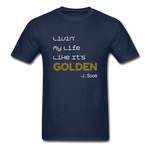 GOLDEN Adult T-Shirt - navy