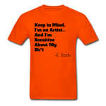 I'm An Artist Adult T-Shirt - orange