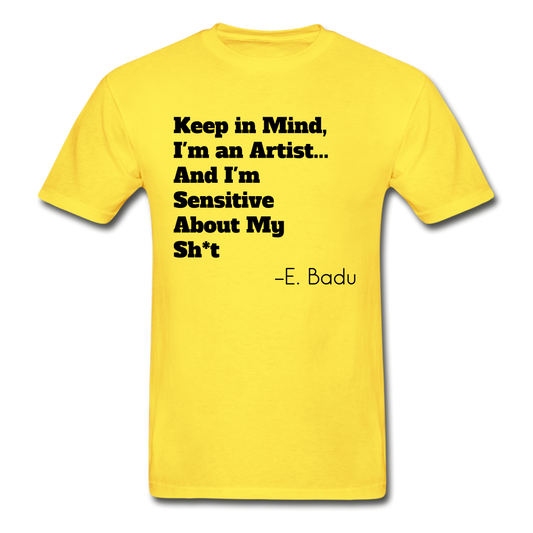 I'm An Artist Adult T-Shirt - yellow