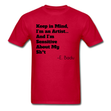 I'm An Artist Adult T-Shirt - red