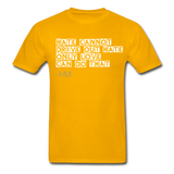 Only Love Adult T-Shirt - gold