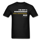 Business Man Adult T-Shirt - black