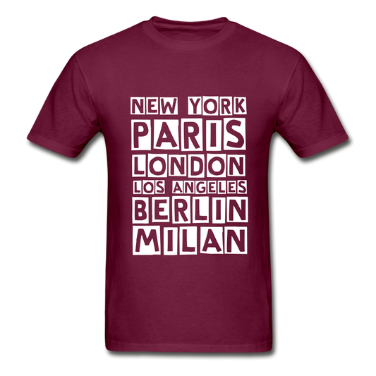 Fashion Capitals Ultra Cotton T-Shirt - burgundy